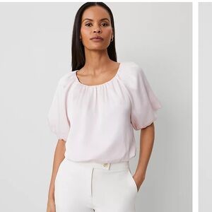 Ann Taylor Soft Pink Blouse